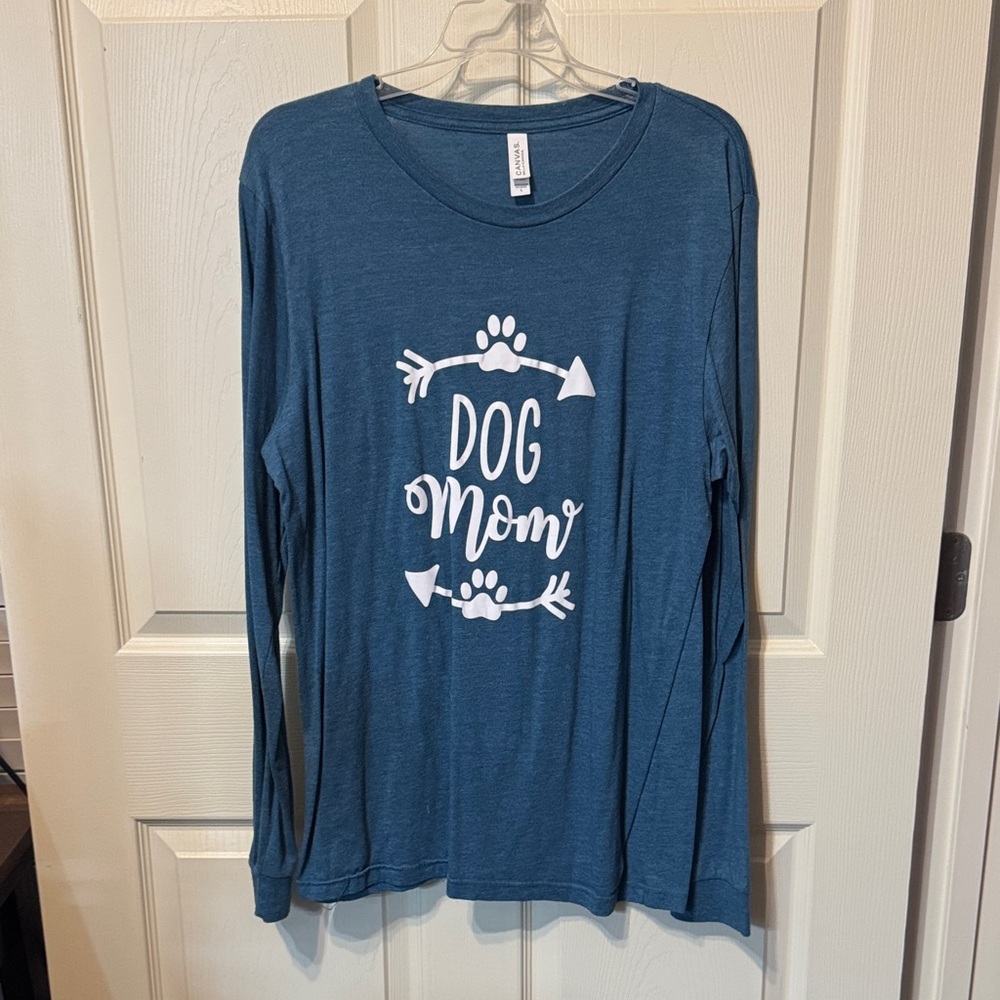 Bella Canvas Heather Blue Long Sleeve Tee